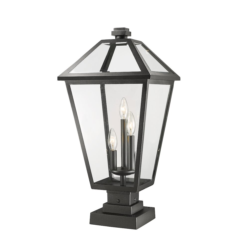 Z-Lite 3 Light Outdoor Pier Mounted Fixture. Picture 1