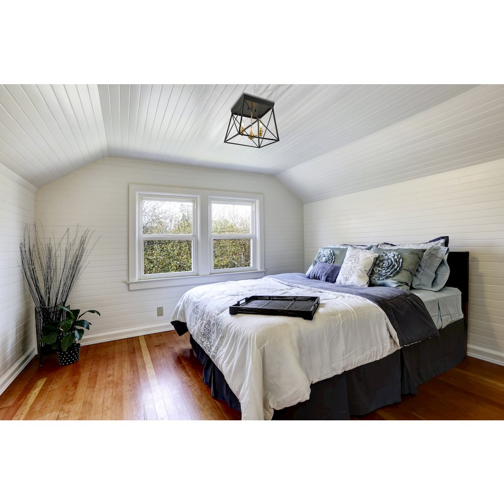 Z-Lite 3 Light Flush Mount. Picture 6
