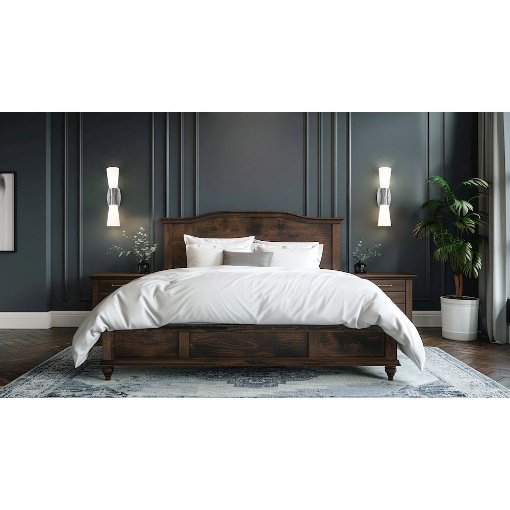 Z-Lite 2 Light Wall Sconce, Brushed Nickel. Picture 5