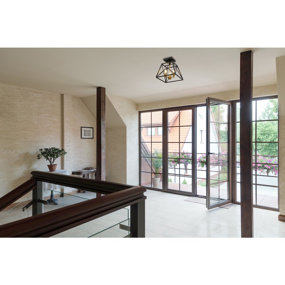 Z-Lite 3 Light Semi Flush Mount. Picture 6