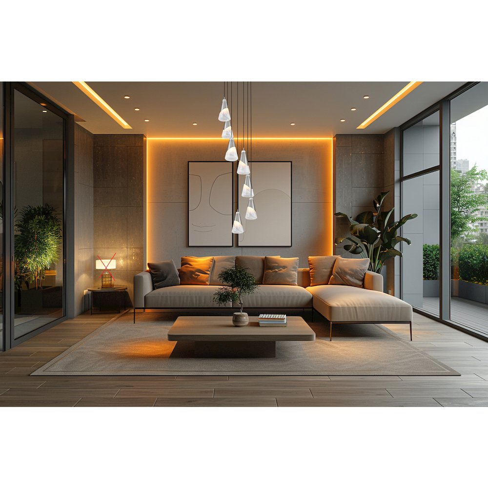 Z-Lite Aimie 7 Light Chandelier, Brushed Nickel. Picture 7