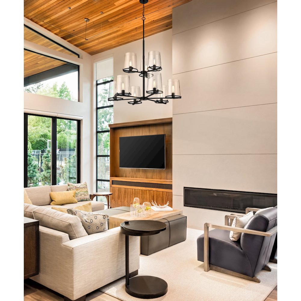 Z-Lite 9 Light Chandelier. Picture 7