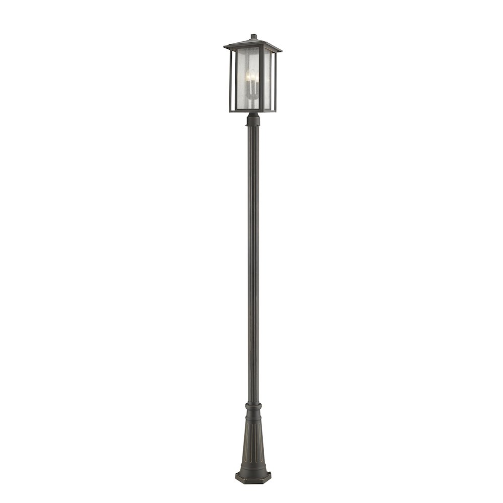 Z-Lite 3 Light Outdoor Post Mounted Fixture. Picture 1