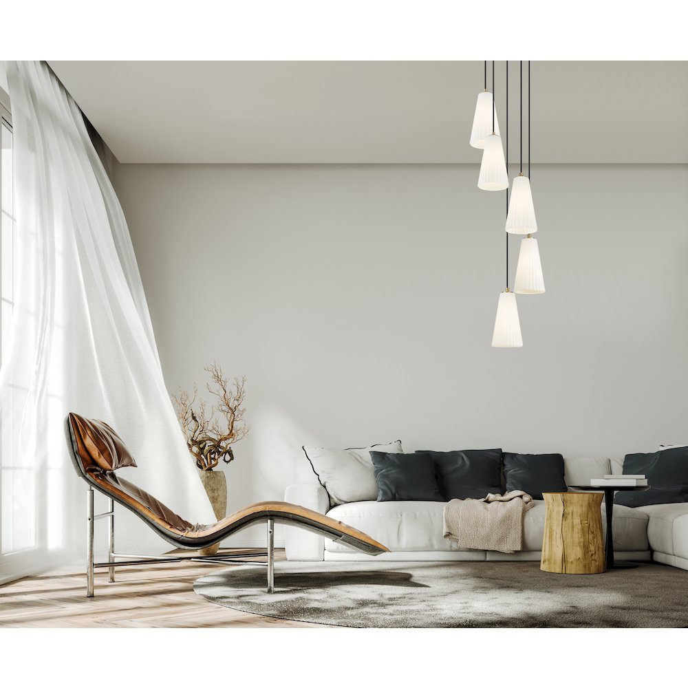 Z-Lite 5 Light Chandelier. Picture 7