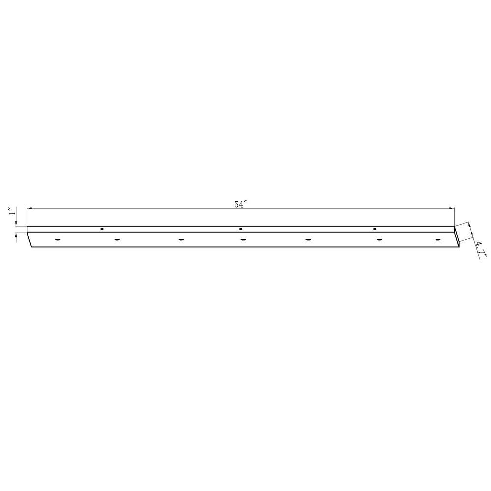 7 Light Ceiling Plate. Picture 4