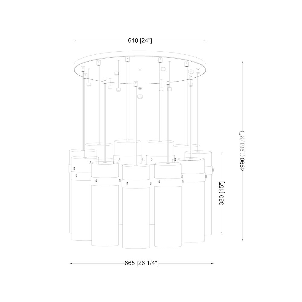 Z-Lite 11 Light Chandelier. Picture 8