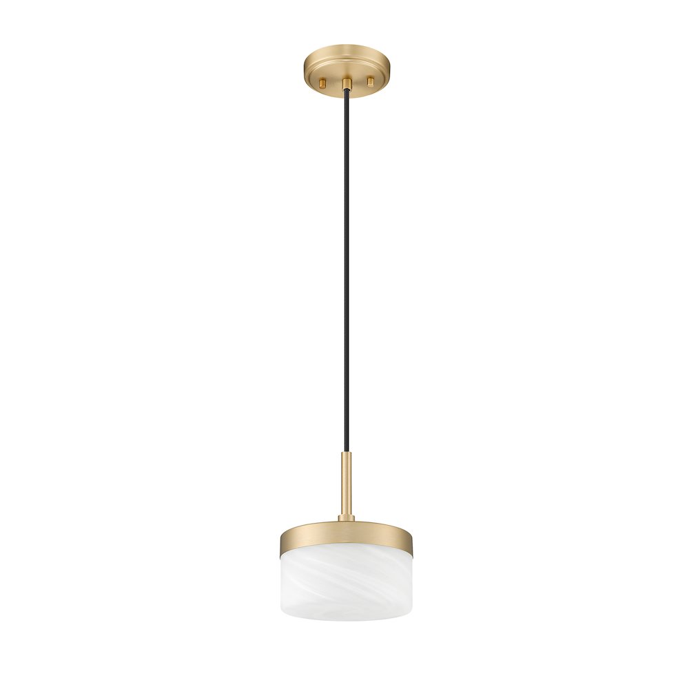 Z-Lite 1 Light Pendant, Modern Gold. Picture 7