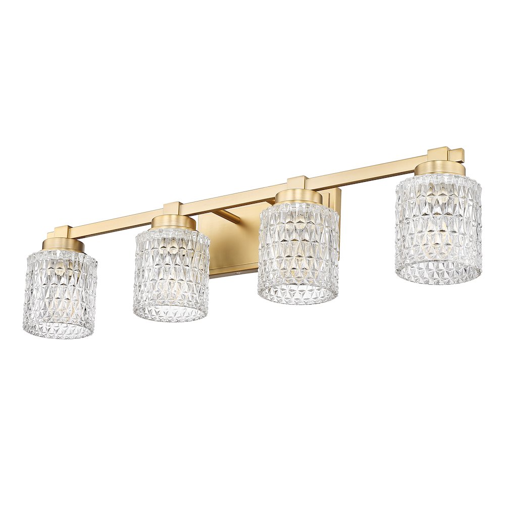 Z-Lite 4 Light Vanity, Modern Gold. Picture 7