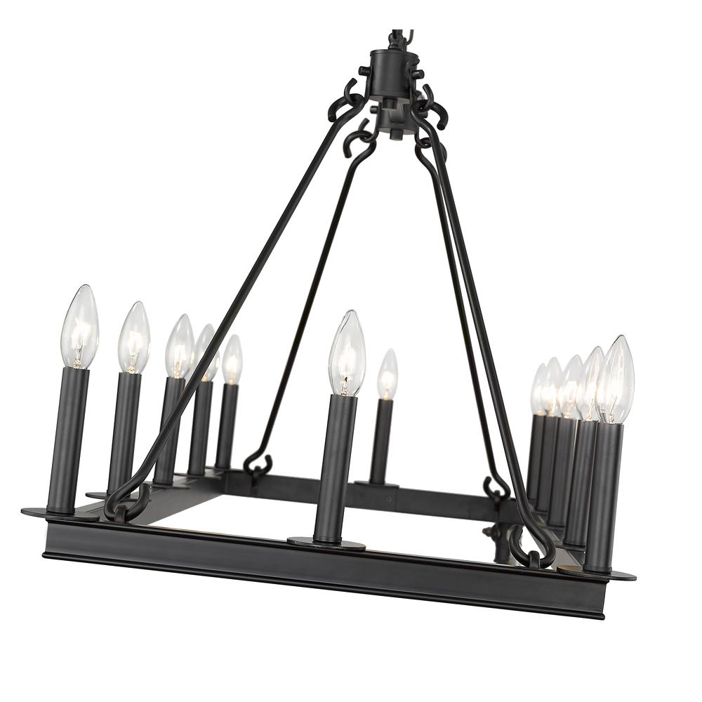 12 Light Linear Chandelier. Picture 4