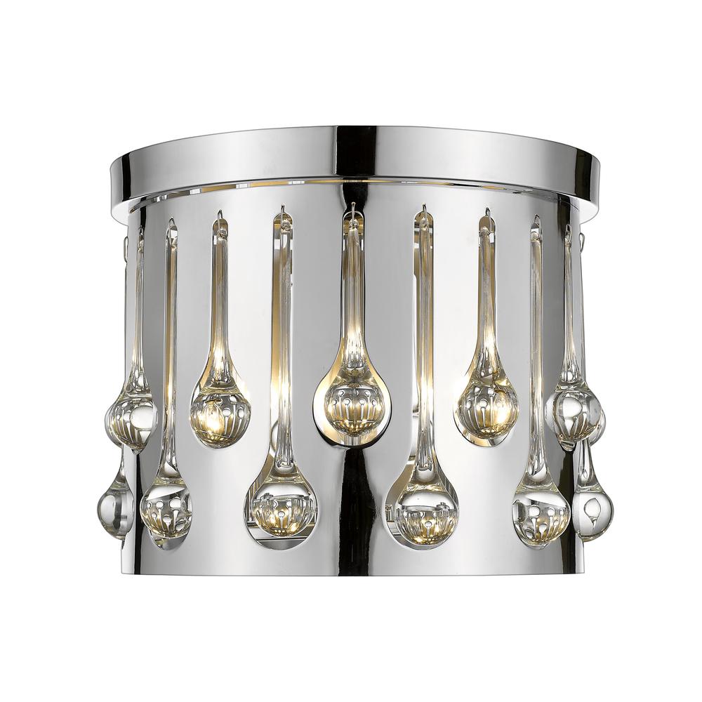 3 Light Flush Mount. Picture 1