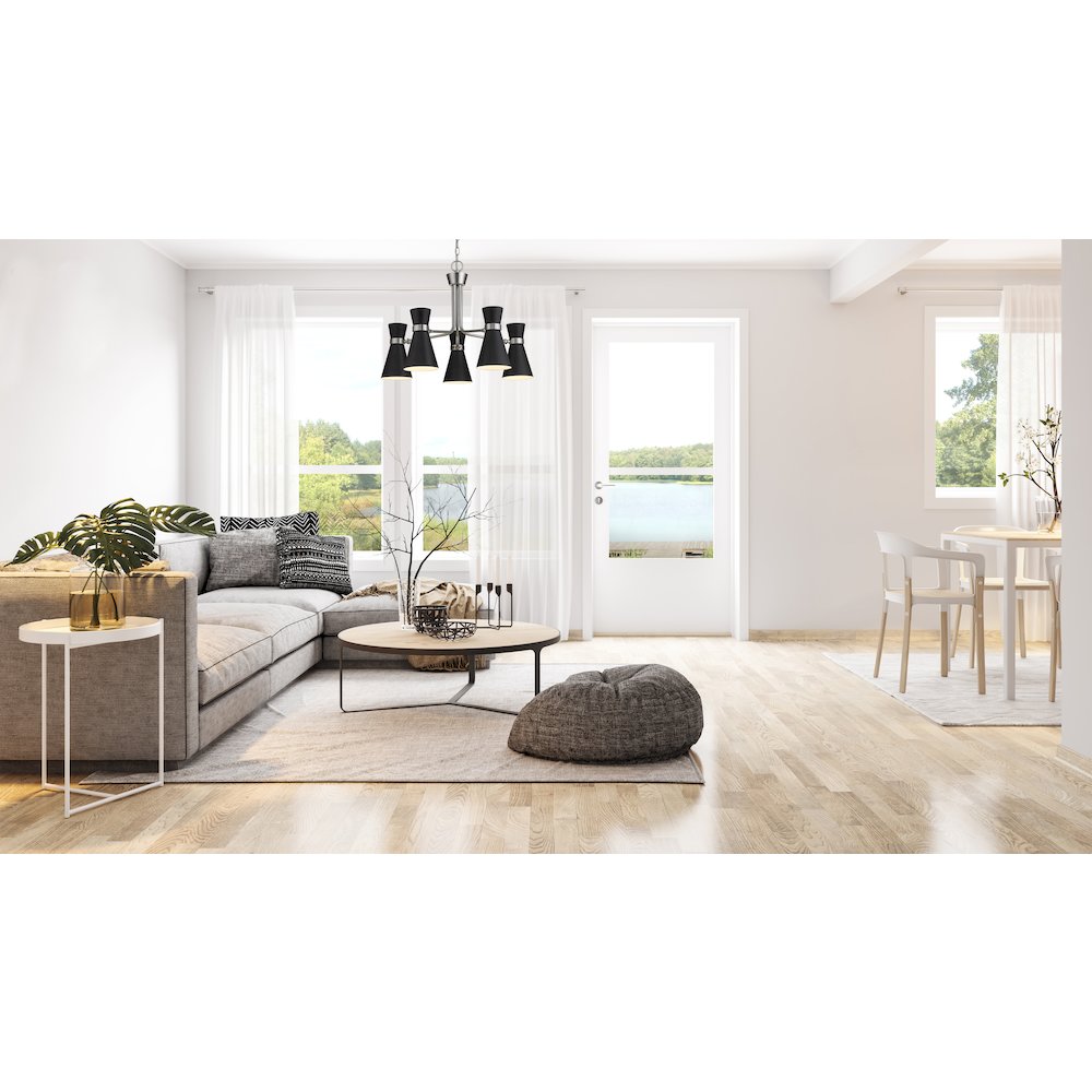 Z-Lite 5 Light Chandelier. Picture 6