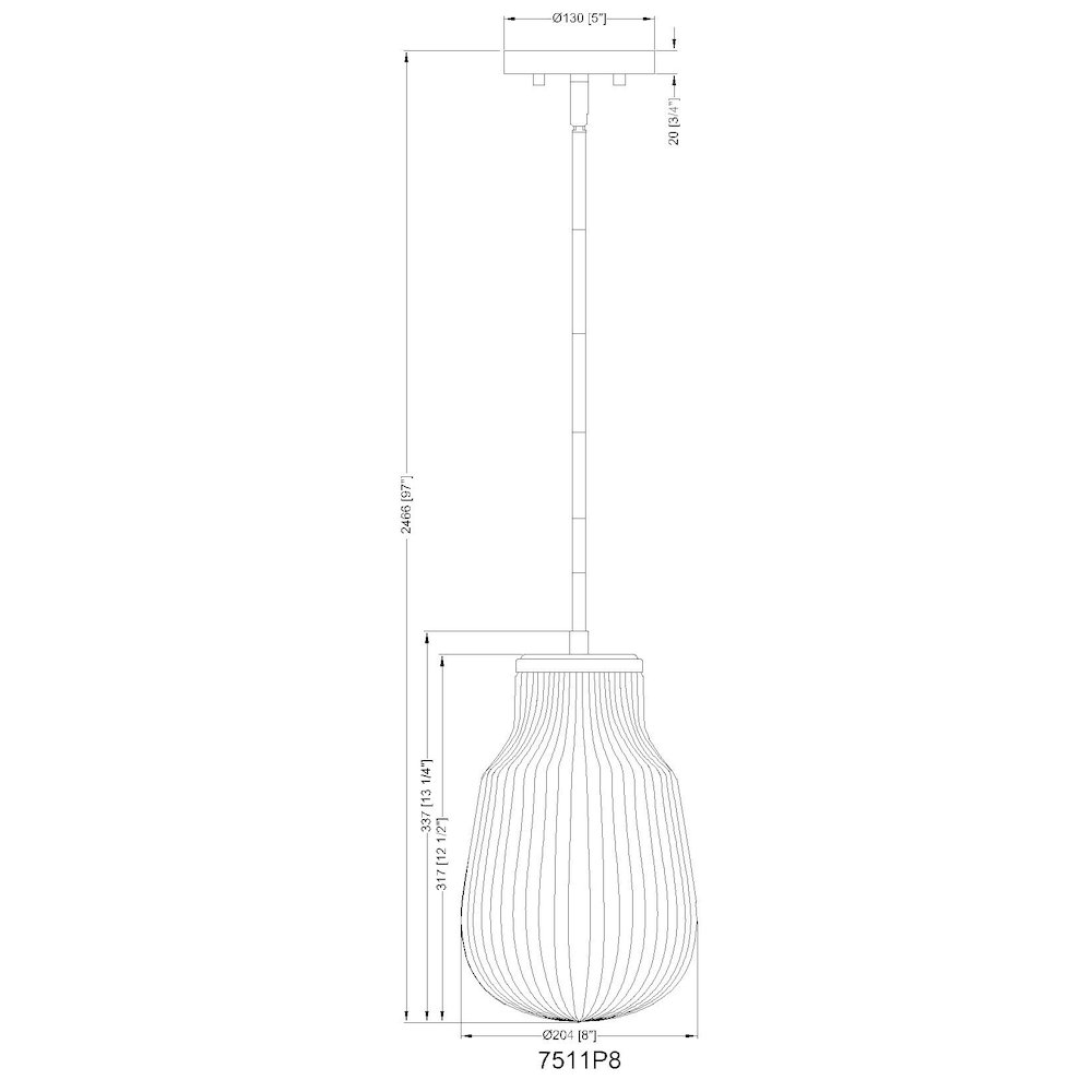 Z-Lite 1 Light Pendant. Picture 8