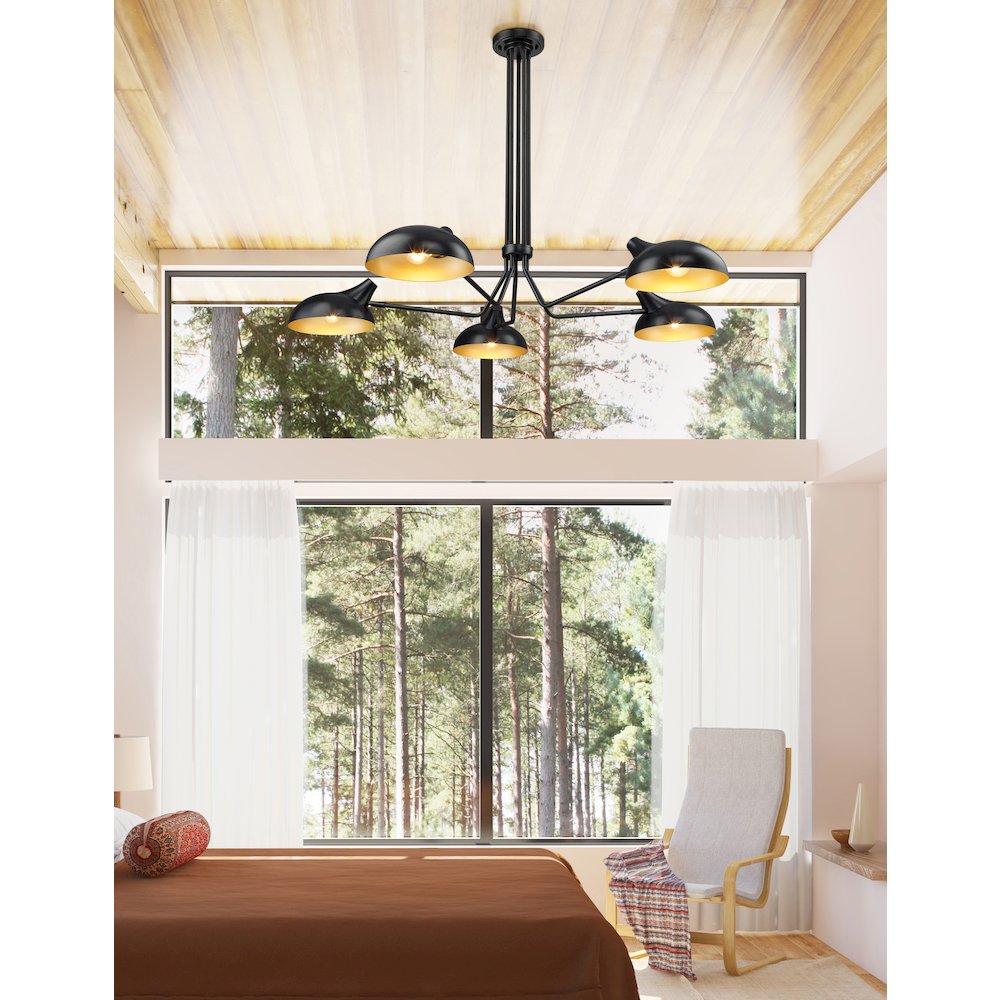 Z-Lite 5 Light Semi Flush Mount. Picture 7