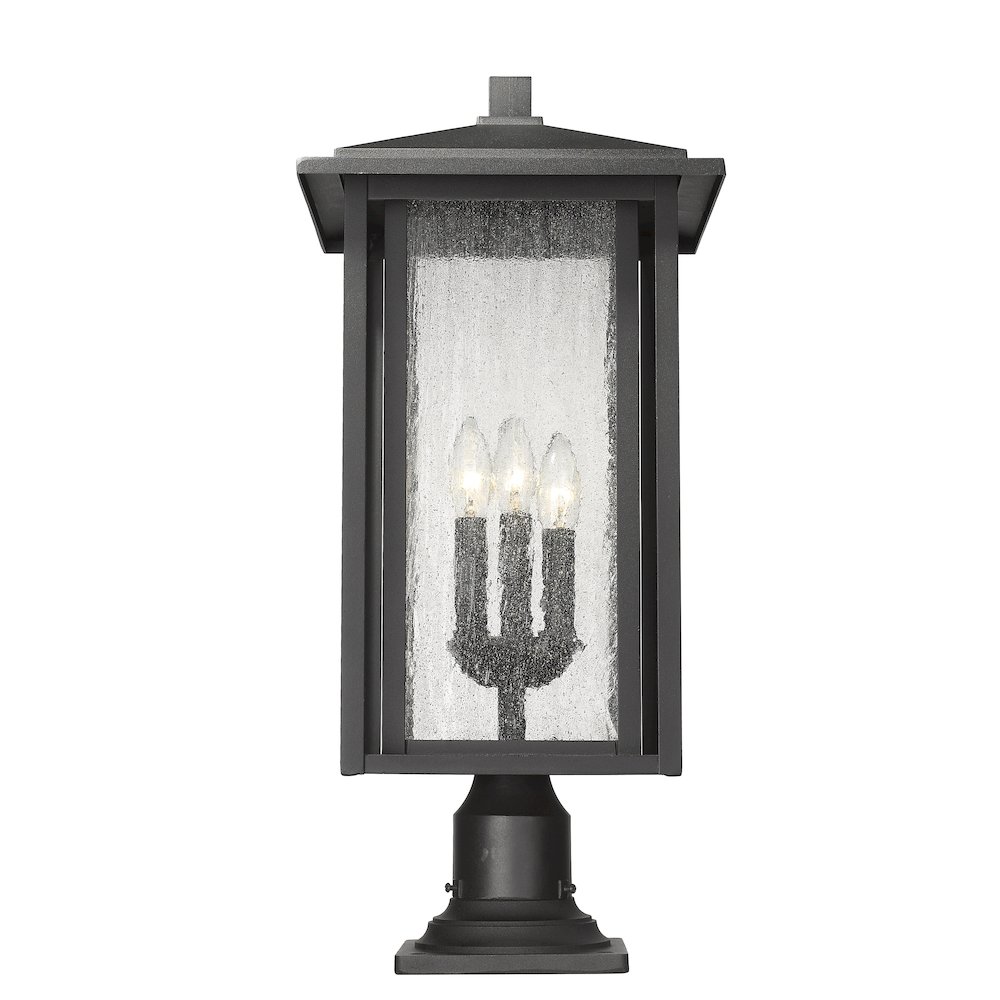 Z-Lite 3 Light Outdoor Pier Mounted Fixture. Picture 2