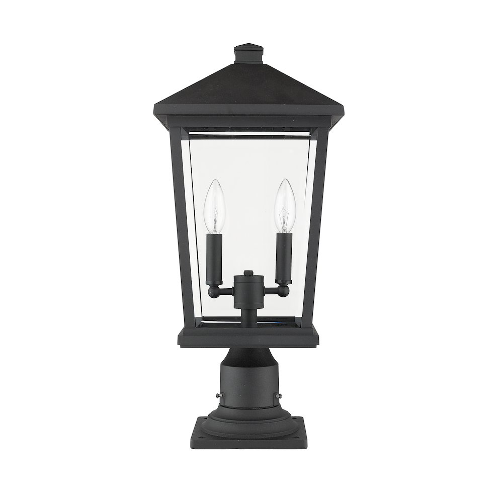 Z-Lite 2 Light Outdoor Pier Mounted Fixture. Picture 5