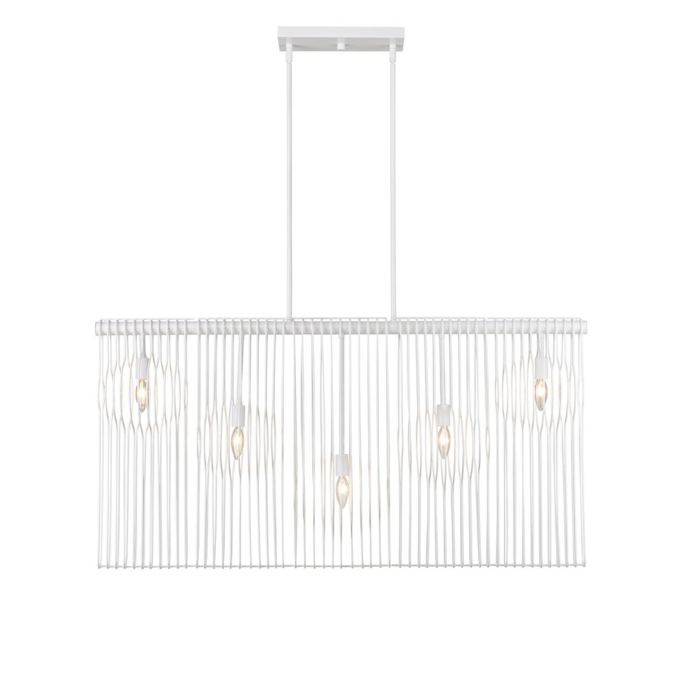 Z-Lite 5 Light Linear Chandelier. Picture 2
