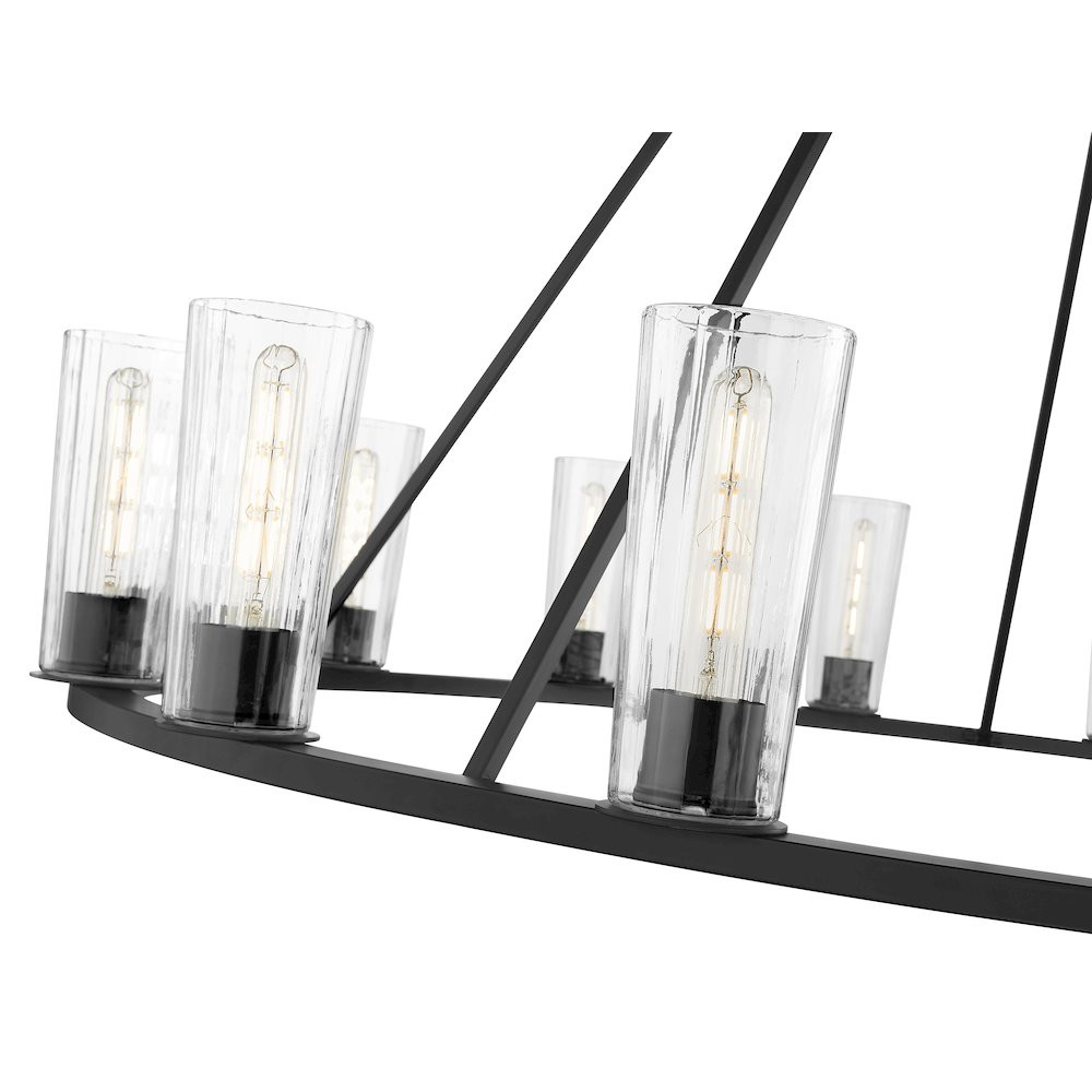8 Light Flush Mount. Picture 4