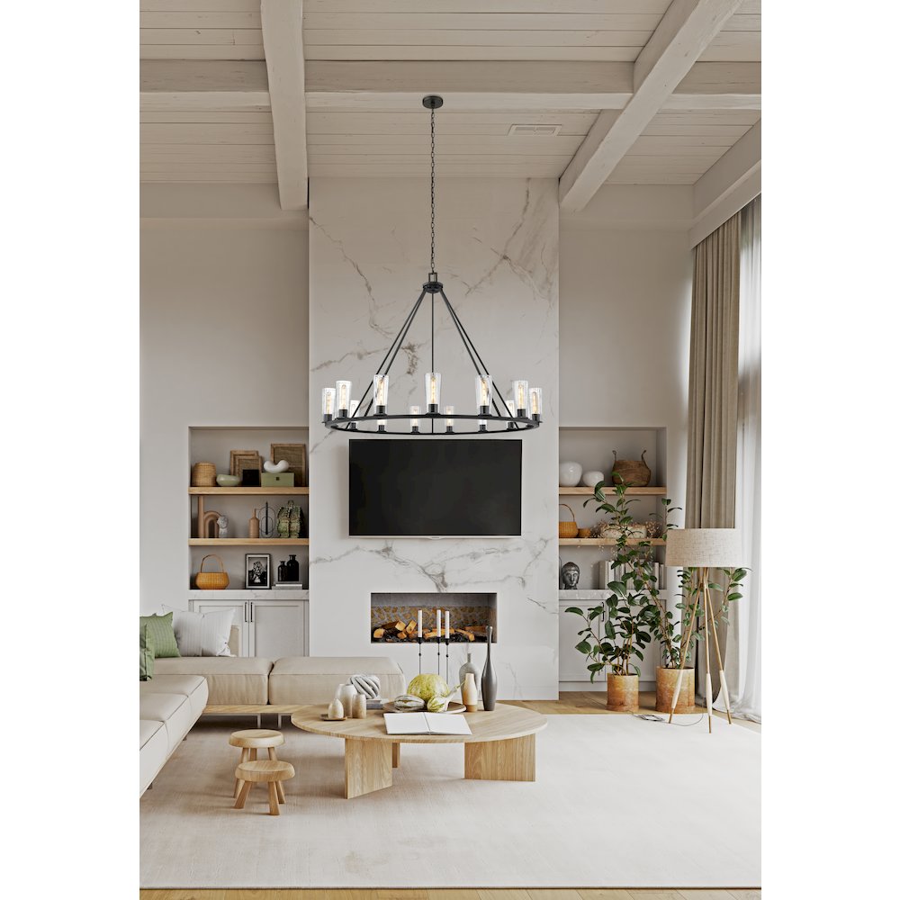8 Light Flush Mount. Picture 6