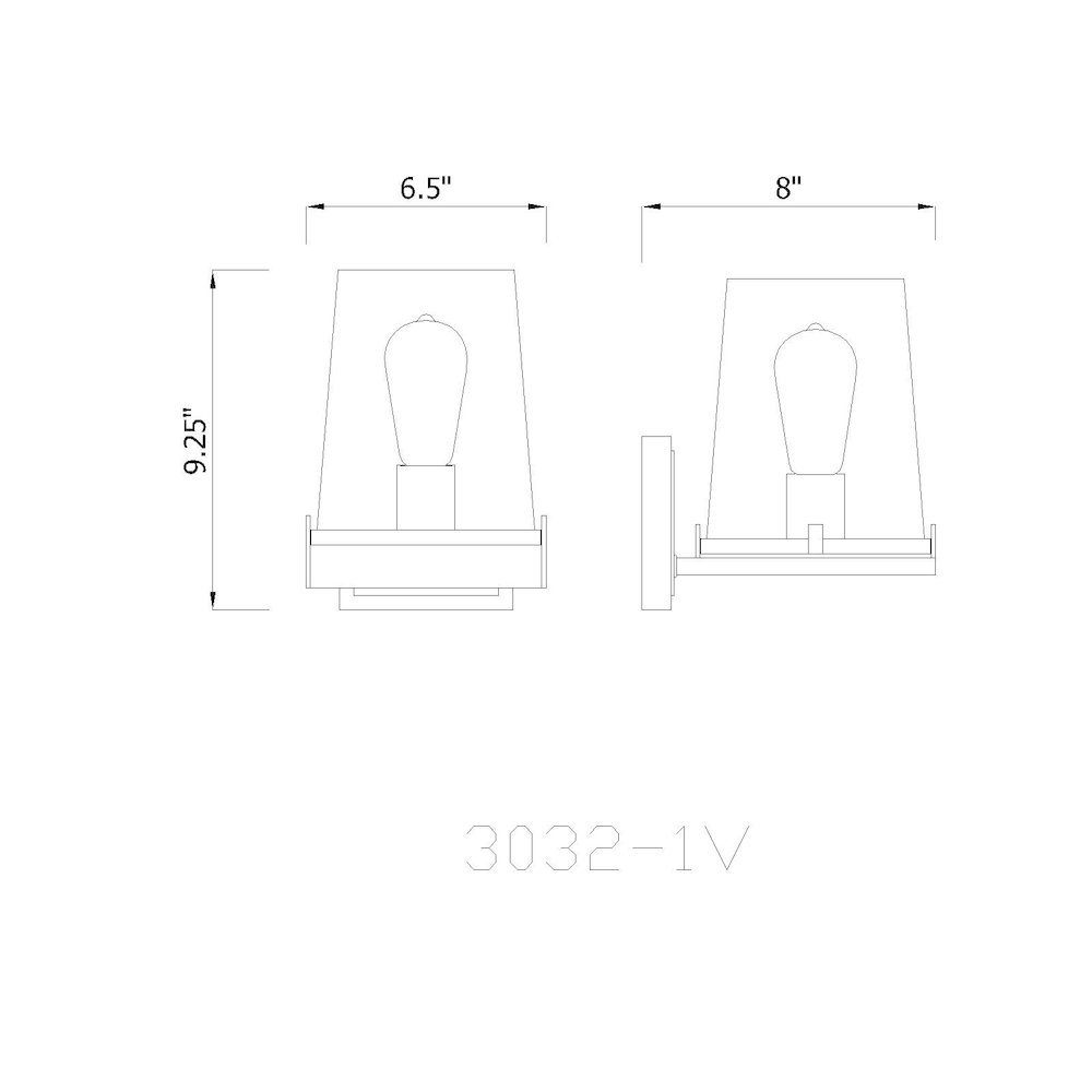 Z-Lite 1 Light Wall Sconce. Picture 8