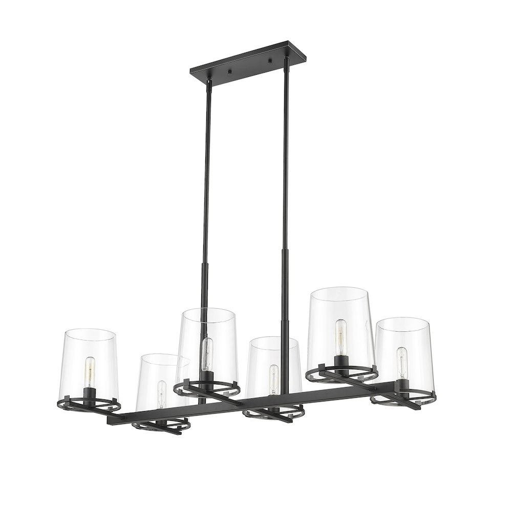 Z-Lite 6 Light Linear Chandelier. Picture 5