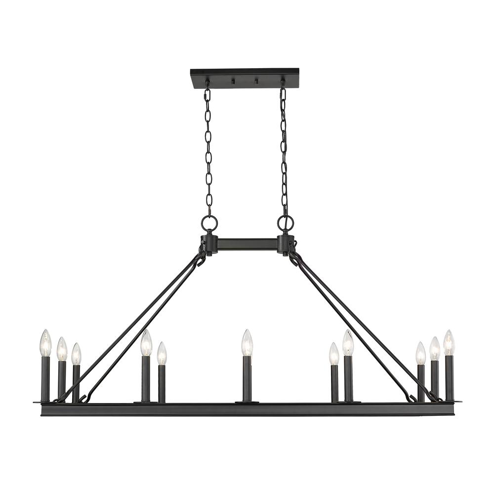12 Light Linear Chandelier. Picture 2