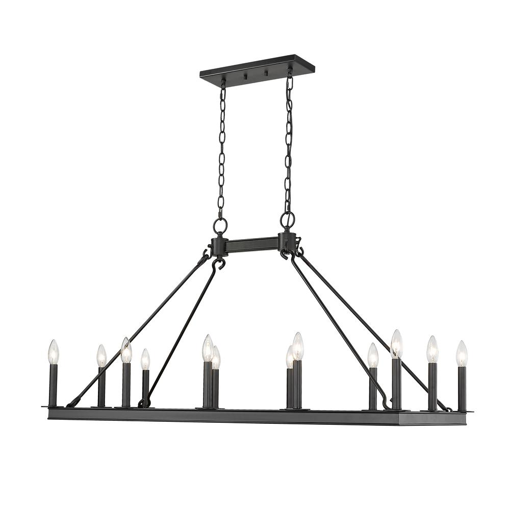 12 Light Linear Chandelier. Picture 3