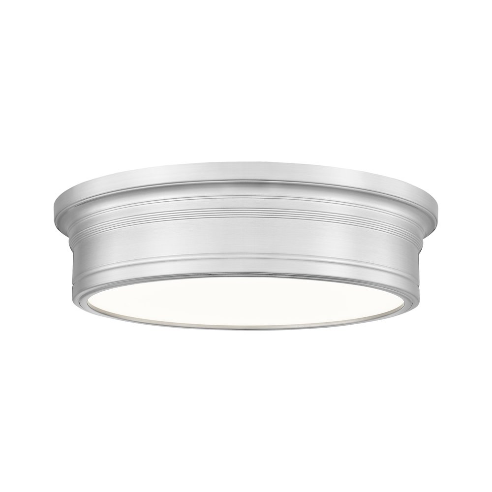 Z-Lite 1 Light Flush Mount, Brushed Nickel. Picture 1