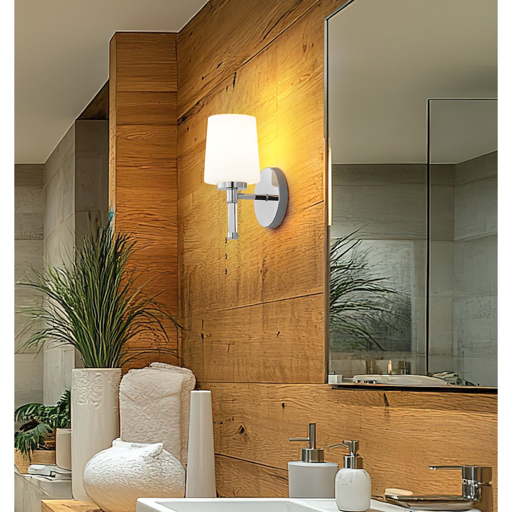 Z-Lite 1 Light Vanity, Chrome. Picture 5