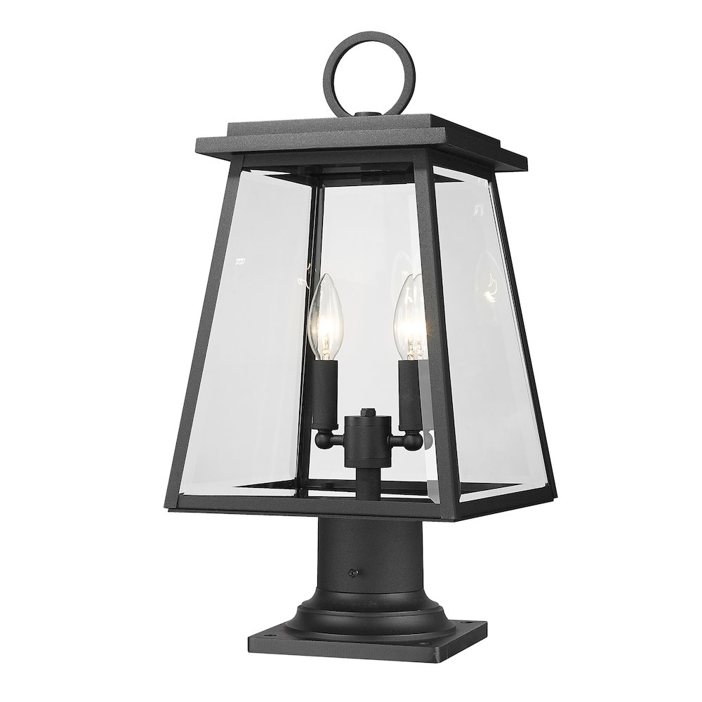 Z-Lite 2 Light Outdoor Pier Mounted Fixture. Picture 1