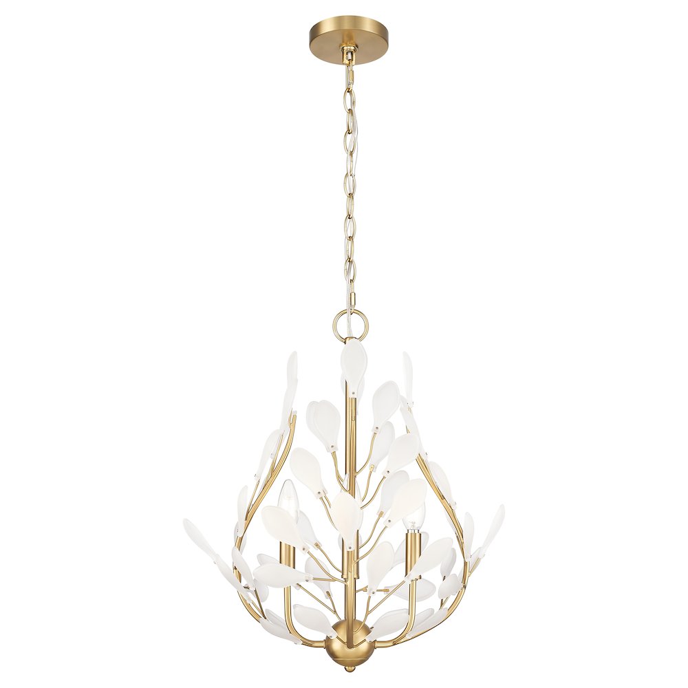Z-Lite 4 Light Chandelier, Modern Gold. Picture 2