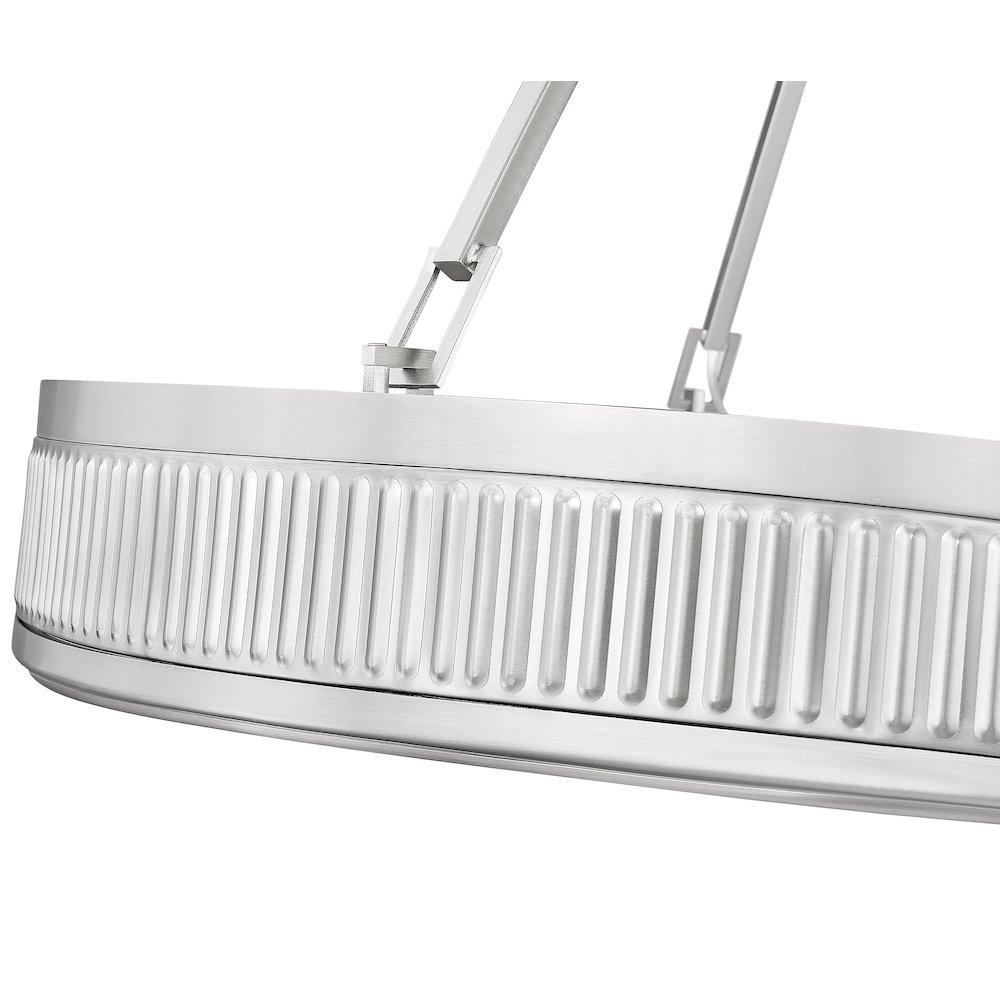 Z-Lite 3 Light Pendant, Satin Nickel. Picture 4