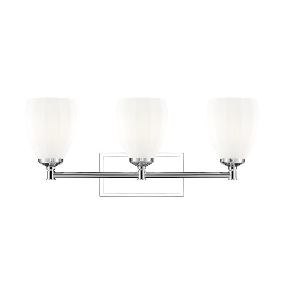 Z-Lite Oren 3 Light Vanity in Chrome  color, Steel frame. Picture 2