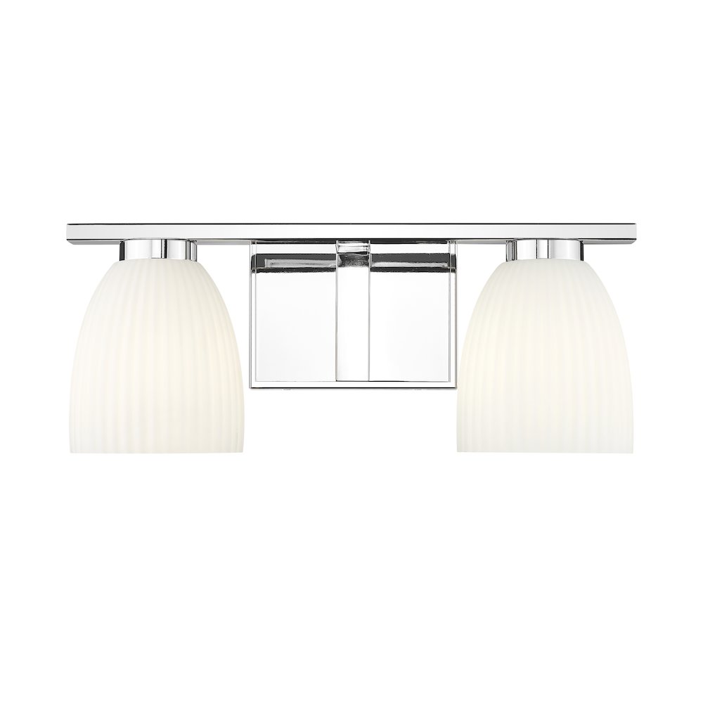 Z-Lite Naya 2 Light Vanity in Chrome color, Steel frame. Picture 2