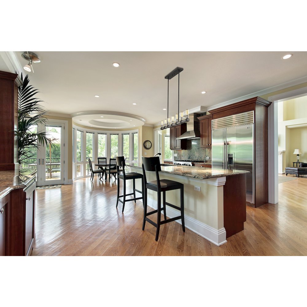 Z-Lite 7 Light Linear Chandelier. Picture 6