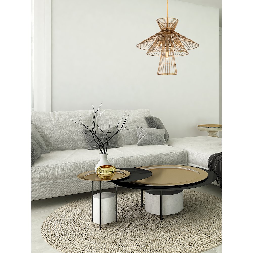 Z-Lite 6 Light Chandelier. Picture 7