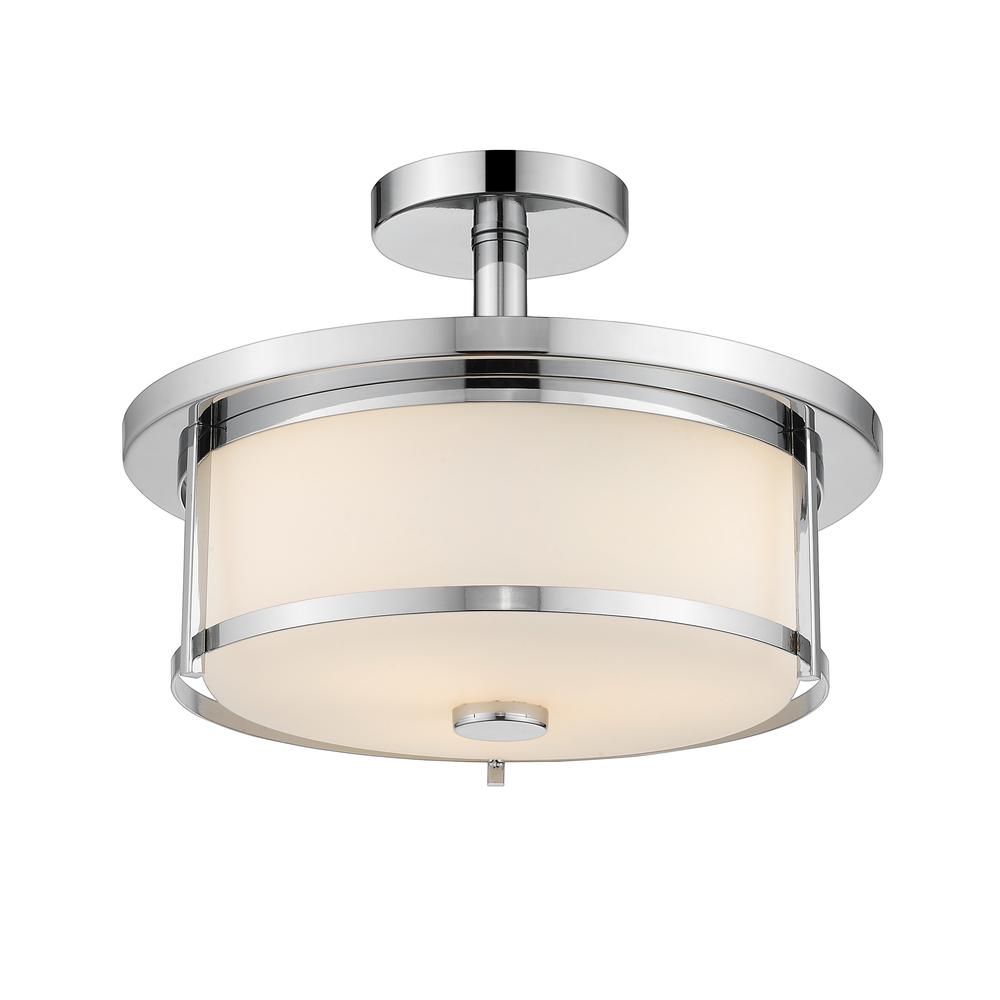 2 Light Semi Flush Mount. Picture 1