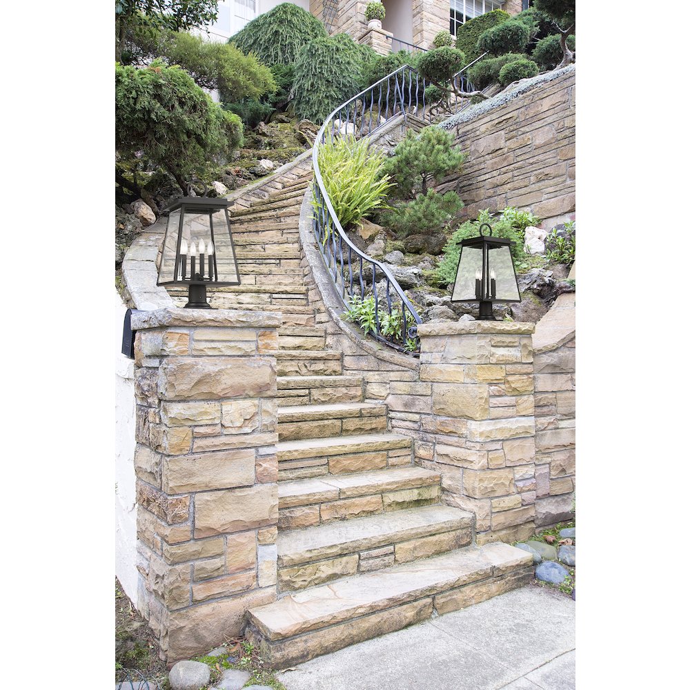 Z-Lite 4 Light Outdoor Pier Mounted Fixture. Picture 6