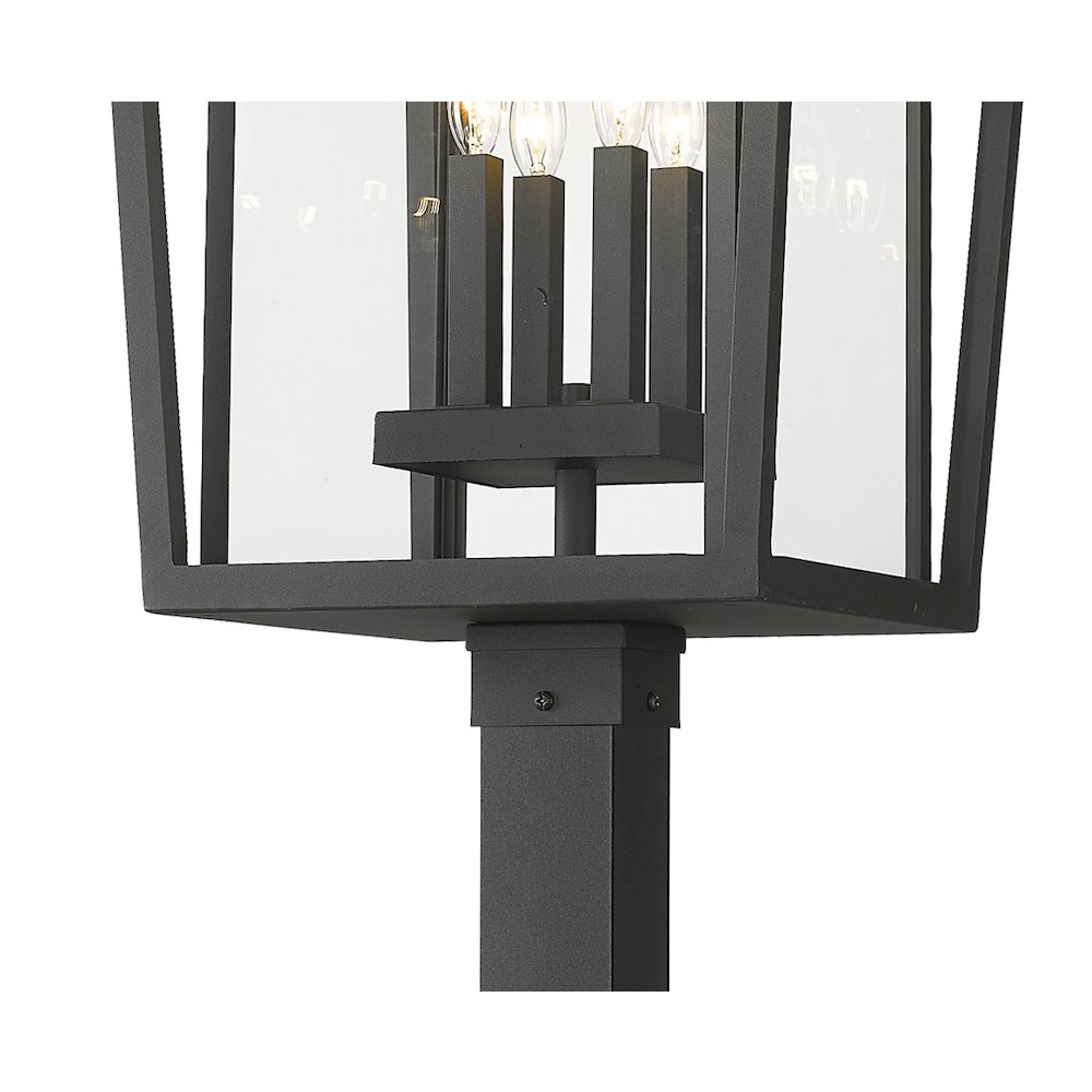 Z-Lite 4 Light Outdoor Post Mounted Fixture. Picture 4