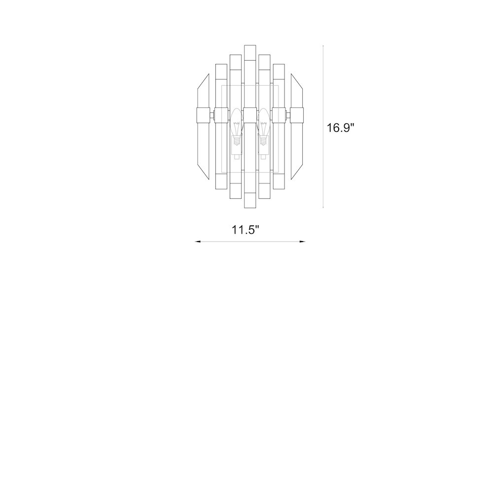 Z-Lite 2 Light Wall Sconce. Picture 8