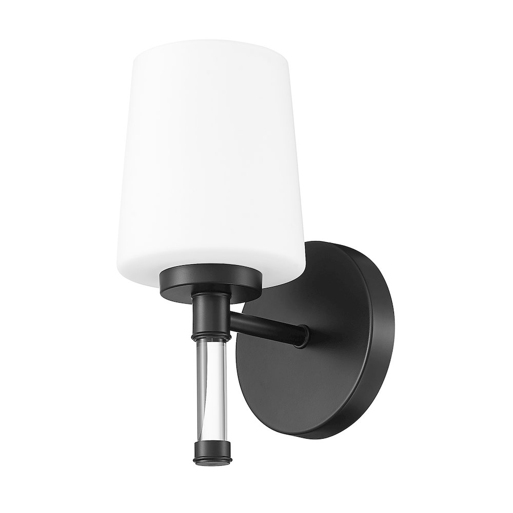 Z-Lite 1 Light Vanity, Matte Black. Picture 7