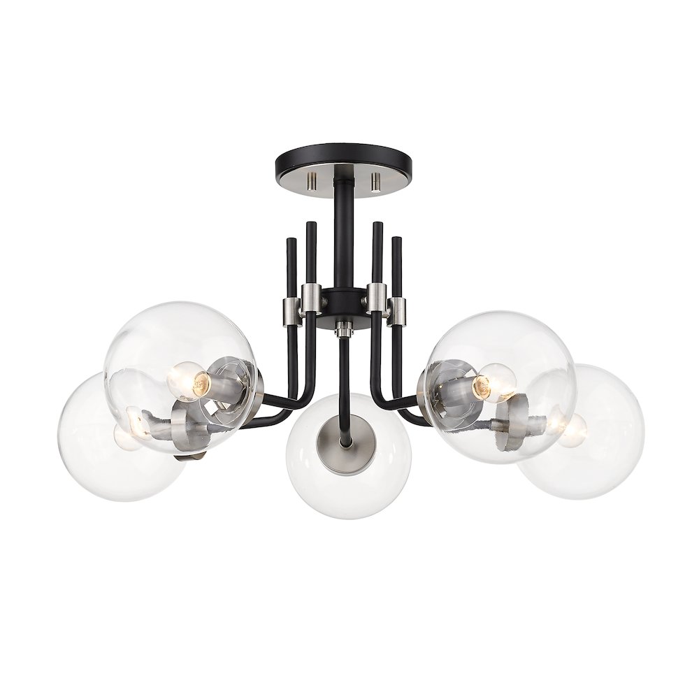Z-Lite 5 Light Semi Flush Mount. Picture 1