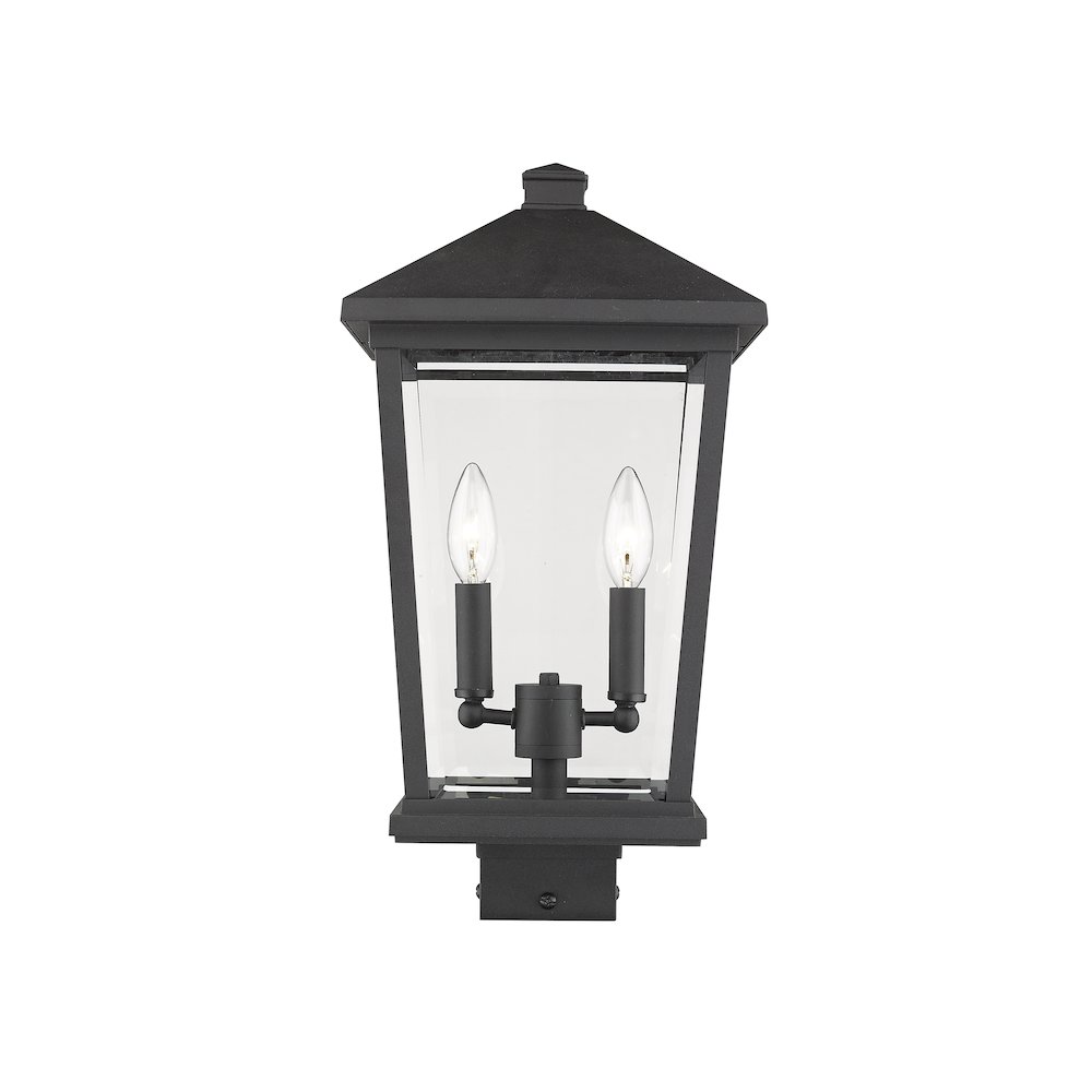 Z-Lite 2 Light Outdoor Post Mount Fixture. Picture 1