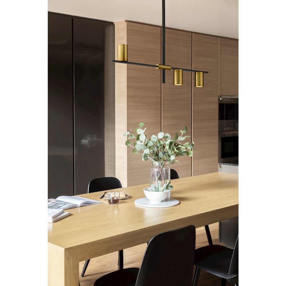 Z-Lite 3 Light Linear Chandelier. Picture 6