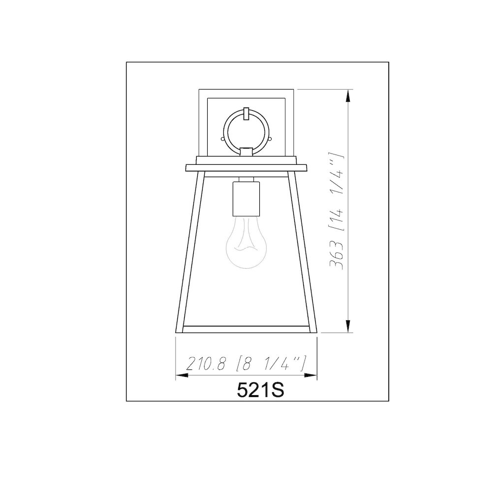 Z-Lite 1 Light Outdoor Wall Light. Picture 8