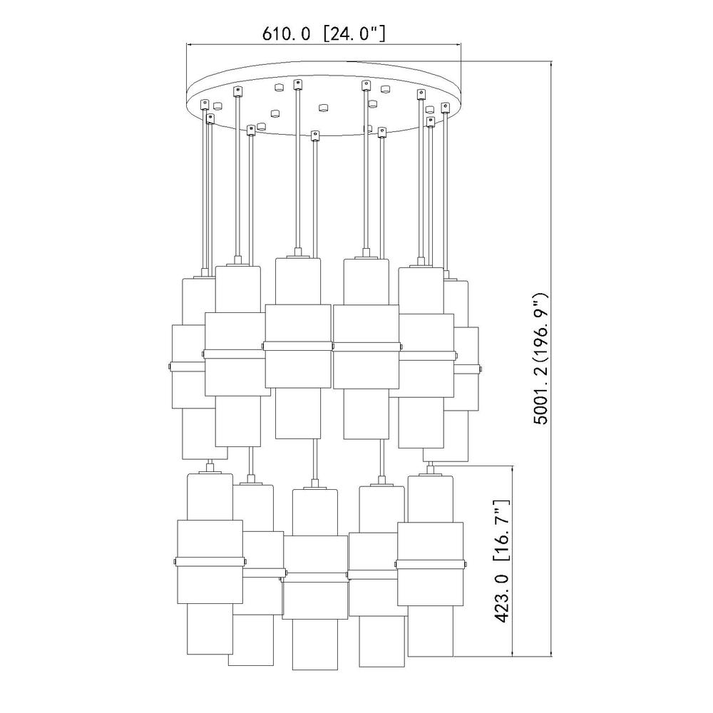 11 Light Chandelier. Picture 6