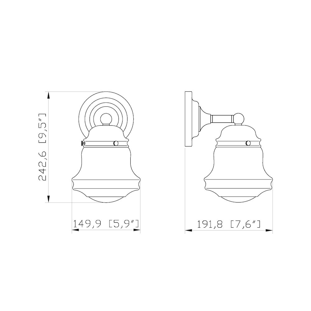 Z-Lite 1 Light Wall Sconce. Picture 8