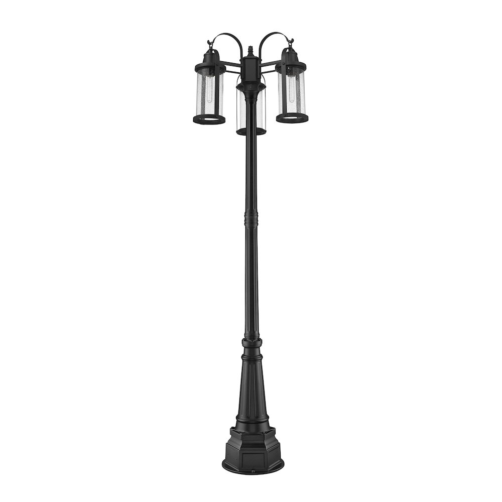 Z-Lite 3 Light Outdoor Post Mounted Fixture. Picture 3