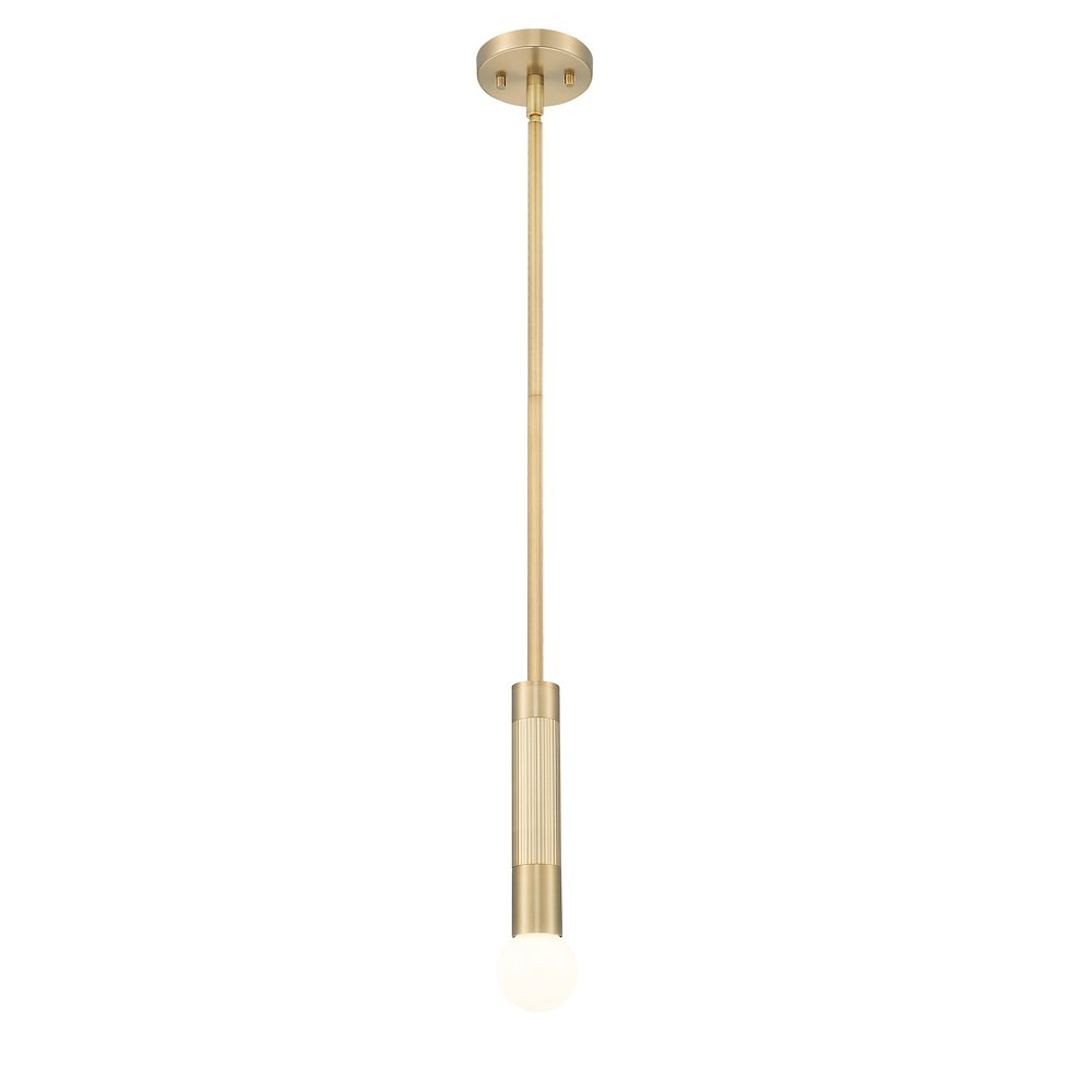 Z-Lite Stari 1 Light Pendant in Modern Gold color, Steel frame. Picture 2