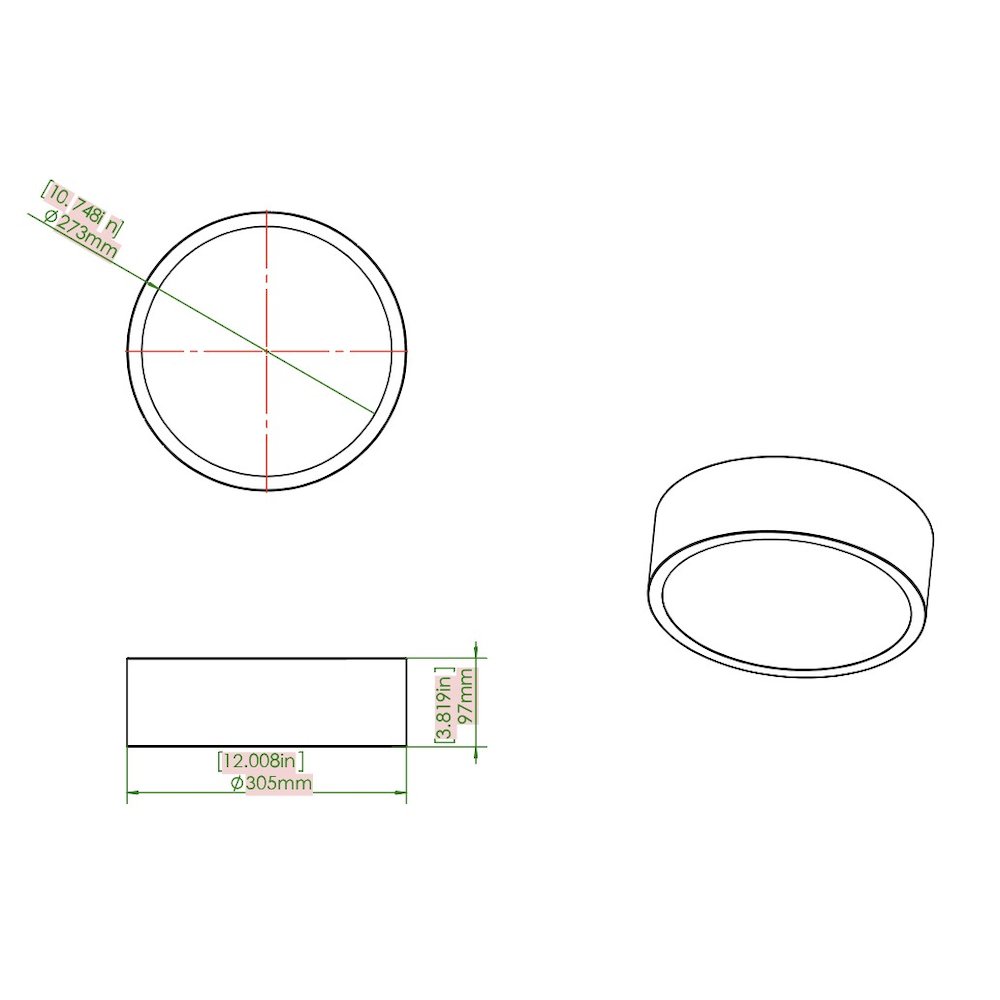 Z-Lite 1 Light Flush Mount. Picture 8