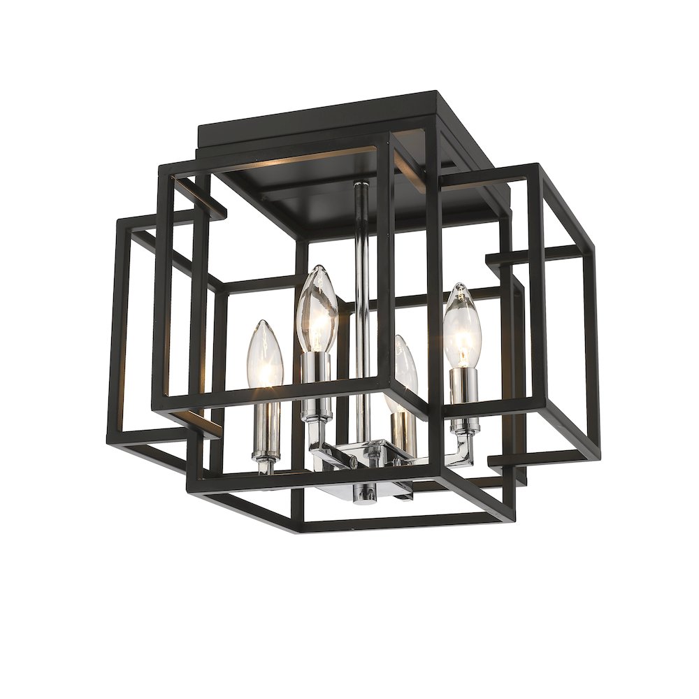 Z-Lite 4 Light Flush Mount. Picture 4